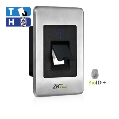           Lectora Silk ID de Tarjeta y Huella, Exterior, RS-485 ZKTeco (FR1500S)